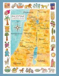 Map Of Galilee In Jesus Time Palestine In The Time Of Jesus Map Paper - Anna Payne-Krzyzanowski :  Westminster John Knox Press