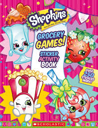 Grocery Games Shopkins Jumbo Sticker Activity Book