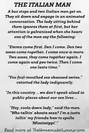 9 classic englishman, irishman, welshman, scotsman joke. Short Italian Jokes