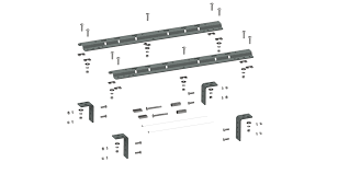 Allowing it to easily fit any truck bed. B W Trailer Hitches Rvr3200 Universal Mounting Rails For 5th Wheel Hitches Downeastoffroad Com