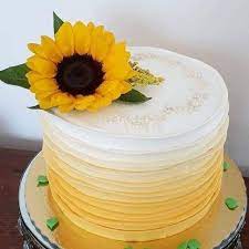 The most common sunflower cake idea material is glass. Pin By Haley Ackley On Cakes Sunflower Birthday Cakes Sunflower Cakes Sunflower Themed Wedding