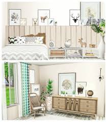 Scandinavian Bedroom Sims 4 Decoration Sims 4 Bedroom Scandinavian Bedroom Sims 4 Cc Furniture
