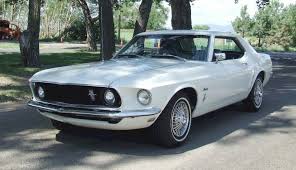 Wimbledon White 1969 Ford Mustang Hardtop Ford Mustang Ford Mustang 1969 Mustang Coupe