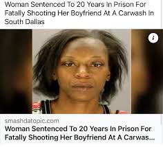 43-year-old Shamkea Khalid will serve 20 years in prison for shooting and  killing her boyfriend, Eric Barber, 45, in South Dallas. The incident  occurred in April 2022, just after 2 a.m., at