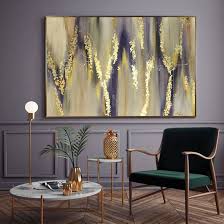 Oversize Abstract Painting Gray Painting Extra Large Wall Art Etsy Oil Painting Abstract Large Canvas Art Gold Leaf Painting