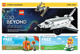 The march 2021 lego store calendar has now been uploaded, placing its latest lego vidiyo theme under the spotlight. Lego April 2021 Store Calendar Promotions Events The Brick Fan