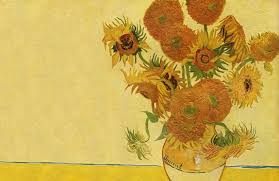 Paris, friday, 4 october 1889. Sunflowers By Vincent Van Gogh Wallpaper Mural Hovia