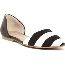 Black And White Pointed Toe Flats 14th Union Sabine 2 D Orsay Flat Wide Width Available 40 Liked On Polyvore Featuring Shoes Flats B Black And White Flats Flats Black And White Shoes