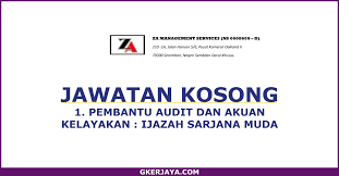 Permohonan adalah dipelawa daripada warganegara malaysia yang berkelayakan untuk mengisi kekosongan kerja kosong perkeso. Jawatan Kosong Pembantu Audit Dan Akaun