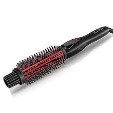Swanmyst Curling Iron Brush 1 25 Inch With Anti Scald Bristles 3 In 1 Ceramic Ionic Hot Hair Curling Styling Brush Styling Brush Curl Styles Curled Hairstyles