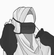 Gambar karikatur biasanya dibuat dalam warna sesuai dengan selera dan keinginan dari si pembuat gambar akan tetapi, tidak dengan gambar diatas yang cenderung menggunakan monokrom atau biasa dikenak dengan gambar hitam putih sebagai warna. Kartun Muslimah Bercadar Hitam