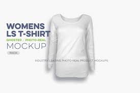 Download Womens Long Sleeve T Shirt Mockup Threadosaurus Com