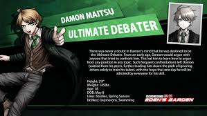 The trailer's music, for example, explicitly recalls danganronpa's start screen music; Project Eden S Garden On Twitter With Backs Against The Wall It S Up To Damon Maitsu The Ultimate Debater To Help Solve The Mysteries And Find An Escape From Eden S Garden Academy Edensgardengame
