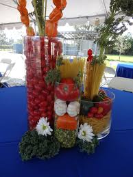 Pasta Veggies Glass Jars Makes For A Delightful And Colorful C Italian Dinner Party Decorations Italian Party Decorations Italian Themed Parties