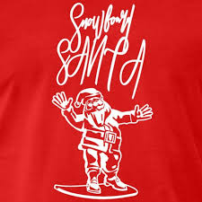 Santa Snowboard Merry Christmas T Shirt Manner Premium T Shirt Weihnachten T Shirt T Shirt Manner Und Shirt Manner