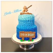 A Fishing Themed Baby Shower Cake Baby Shower Fishing Baby Shower Cakes For Boys Fishing Baby Shower Theme
