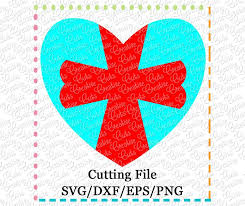 Download Heart Cross Svg Dxf Eps Creative Appliques