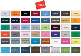 hanes offers great colors for t shirts and polos t shirt