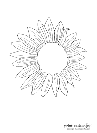 Sticker Chart Sunflower Coloring Pages Giant Sunflower