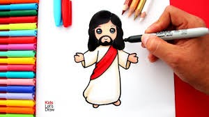 Bonitas imagenes de flores para dibujar a lapiz unas decoradas. Aprende A Dibujar A Jesus De Nazaret De Manera Facil How To Draw A Cute Jesus Youtube