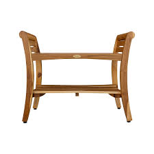 Shop.alwaysreview.com has been visited by 1m+ users in the past month 29 Ecodecors Extended Length Earthyteak Symmetry Solid Teak Shower Bench With Shelf And Liftaide Arms Earthyteak Finish Overstock 28301032