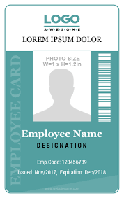 Free company blank id card template 10 Amazing Employee Vertical Size Id Cards For Free Microsoft Word Id Card Templates Employee Id Card Id Card Template Free Printable Business Cards