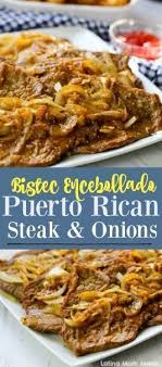 Bistec Encebollado Puerto Rican Style Recipe Bistec Encebollado Is The Ultimate Steak And Onions Dish In Puerto Rico And Caribbean Islands Full Of Flavor Steak And Onions Onion Recipes Cube Steak Recipes