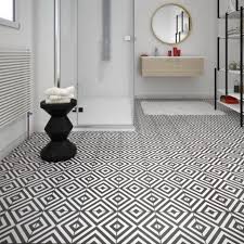Carrelage Sol Et Mur Noir Blanc Effet Ciment Dement L 20 X L 20 Cm Carreaux De Ciment Noir Et Blanc Carrelage Sol Plancher