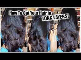Here's an alternate way to cut layers into your long hair using a ponytail. Pin On Hair