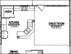 The best kitchen layouts grow out of your home, your life, your family, and the way you use your kitchen. L Shaped Kitchen With Island Floor Plans Google Search Kitchen Plans Pantry Layout Floor Plan Layout