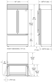 When measuring the area your undercounter fridge will go, don't forget to ½ inch of breathing space. Bi 42ufd S Specification Manuals Sub Zero Appliances