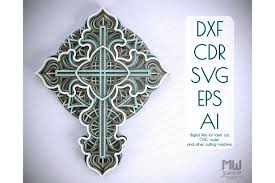 Free Free 126 Layered Mandala Cross SVG PNG EPS DXF File