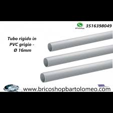 Tubo flessibile semirigido per piscina con elevata resistenza alle acque di scarico e ad un. Tubo Rigido In Pvc Grigio O 20 Mm Mt 03
