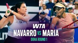 Video : Emma Navarro defeats Tatjana Maria at Doha 2026 – Round 1
