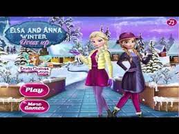 Frozen Game Dress Up Makeup For Elsa And Anna Winter Trendy Outfit Game Dresses Trendy Outfits Frozen Games