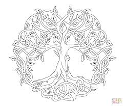 Dibujo De Arbol De La Vida Celta Para Colorear Dibujos Para Colorear Imprimir Gratis