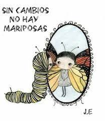 Los Cambios Son Necesarios De Oruga A Mariposa Ilustraciones Produccion Artistica