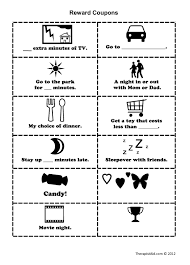 Reward Coupons Worksheet Therapist Aid Kids Rewards Reward Coupons Reward Chart Kids