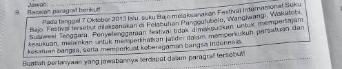 Buatlah Pertanyaan Yang Jawabannya Terdapat Dalam Paragraf Tersebut Brainly Co Id