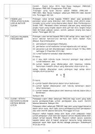 Terdapat lebih kurang 39 aktiviti sukan. Nota Penerangan B2013 1 Jadual Cukai Pelepasan
