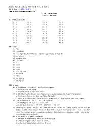 Mozaik ialah karya seni rupa dua atau tiga dimensi. Kunci Jawaban Soal Pas Uas Kelas 6 Tema 3 Semester 1 Ganjil Gasal