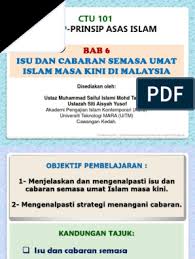 Namun, penglibatan aktif wanita moden dalam kerjaya memberi cabaran terhadap perkembangan anak yang sempurna. Kuliah 13 Isu Dan Cabaran Umat Islam1