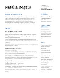 Resume.io has been visited by 100k+ users in the past month Writing A Nanny Resume Tips And Examples To Help You Land Your Next Job Nanny Resume Resume Skills Resume Examples