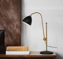 Adjustable Black Metal Desk Light Industrial Bedside Office Table Lamp