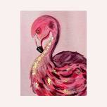 Flamingo with Gold Leaf @ Hudo Lounge, Cardiff