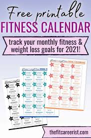 Free actions and detail panel. How To Use This Fitness Weight Loss Calendar To Set Goals For 2021