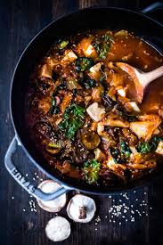 Kimchi Soup With Shiitakes Tofu And Kale Feasting At Home Recipe Healthy Recipes Silken Tofu Recipes Whole Food Recipes