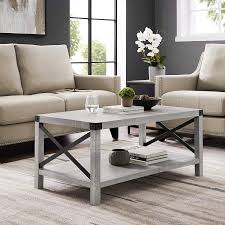 Our grey living room guide can help you to decide which grey colour scheme is the one for you so your grey lounge ideas can become a reality. Eden Bridge Designs Coffee Table With Storage For Living Room Metal Stone Grey 40 Inch Amazon Co Uk Home Kitchen