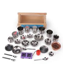 Unique swirls and many upho… Little Genius Steel Kitchen Set With Wooden Container Color May Vary Online India Buy Pretend Play Toys For 3 8 Years At Firstcry Com 75095