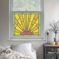Windows film stained glass window stickers static cling decorative frosted window films uv blocking muted colors window coverings 23.62x35.43(60x90cm) 2.8 out of 5 stars 15. Stained Glass Window Film Stained Glass Windows Purlfrost